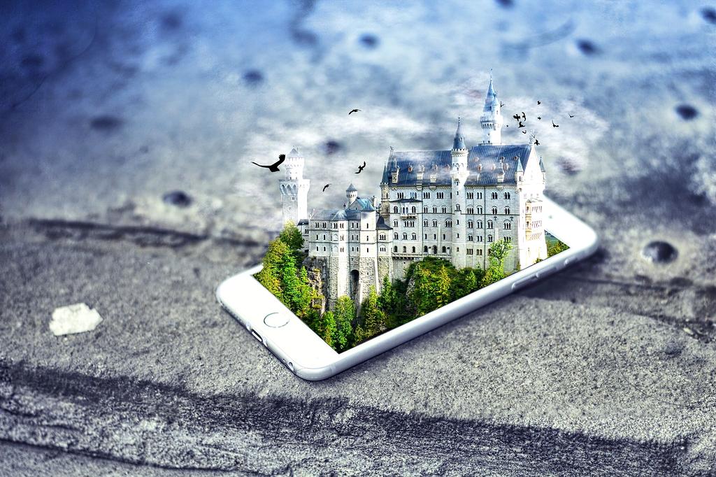 Holographic booking interface with floating data streams and neural connection points