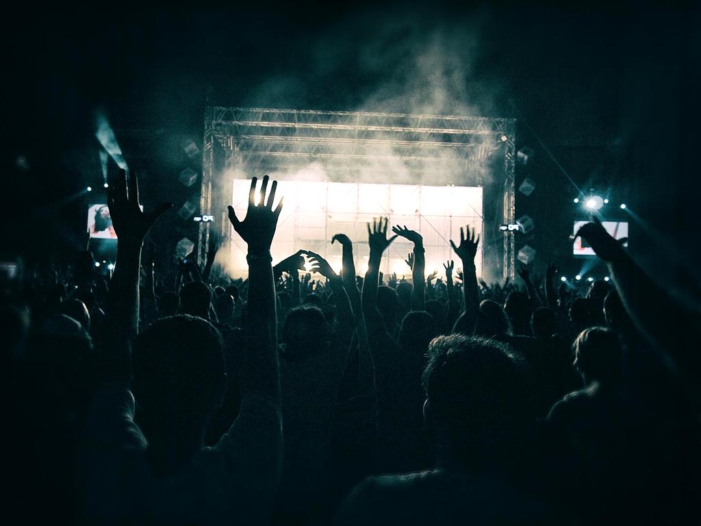 VR concert with live holographic band