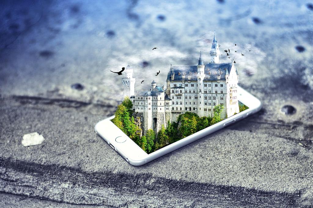 Futuristic racing game in virtual reality